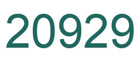 Number 20929 green image