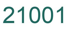 Número 21001 imagen verde