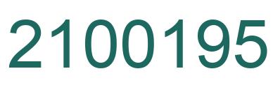 Número 2100195 imagen verde