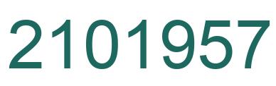 Number 2101957 green image