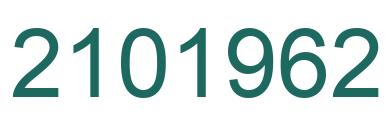 Number 2101962 green image