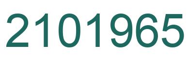 Number 2101965 green image