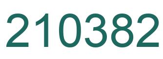 Number 210382 green image