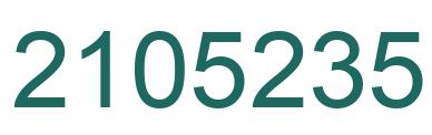 Número 2105235 imagen verde