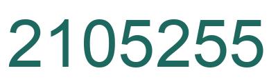 Número 2105255 imagen verde