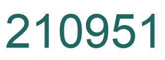 Número 210951 imagen verde