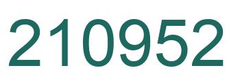 Número 210952 imagen verde