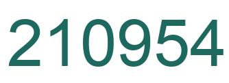 Número 210954 imagen verde