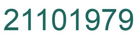 Number 21101979 green image