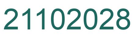 Number 21102028 green image