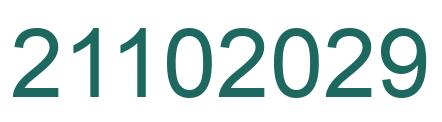 Number 21102029 green image