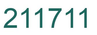 Number 211711 green image