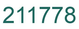 Number 211778 green image