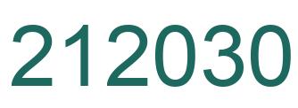 Number 212030 green image