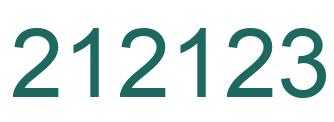 Number 212123 green image