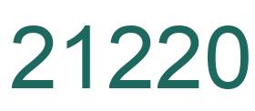 Number 21220 green image