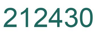 Número 212430 imagen verde