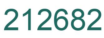 Number 212682 green image