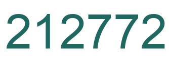 Number 212772 green image