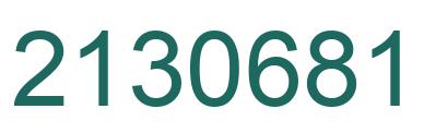 Número 2130681 imagen verde
