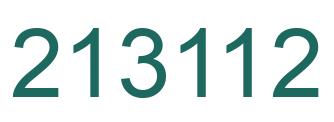Number 213112 green image