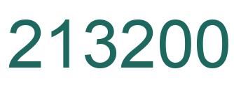 Number 213200 green image