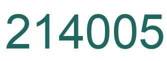 Número 214005 imagen verde