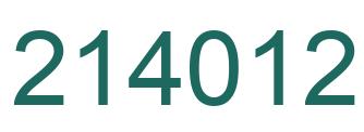 Número 214012 imagen verde