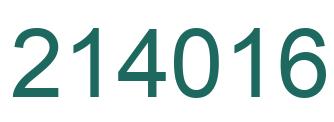 Número 214016 imagen verde