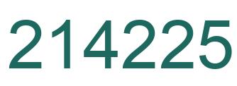 Número 214225 imagen verde