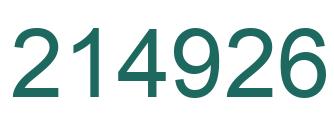 Número 214926 imagen verde