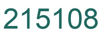 Number 215108 green image