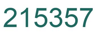 Number 215357 green image