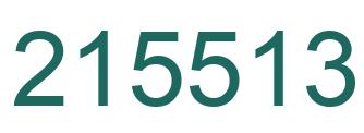 Número 215513 imagen verde