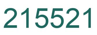 Número 215521 imagen verde