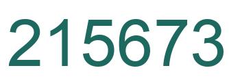 Número 215673 imagen verde