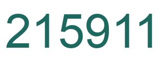 Número 215911 imagen verde