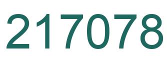 Número 217078 imagen verde