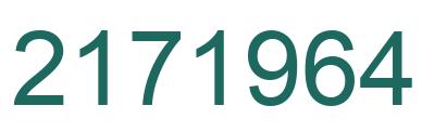 Número 2171964 imagen verde