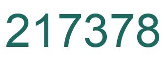 Número 217378 imagen verde
