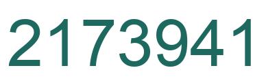 Número 2173941 imagen verde