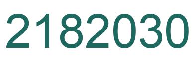 Número 2182030 imagen verde