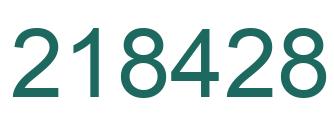 Número 218428 imagen verde