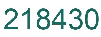 Número 218430 imagen verde