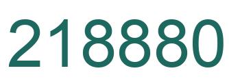 Number 218880 green image