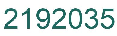 Number 2192035 green image