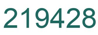 Número 219428 imagen verde
