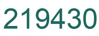 Número 219430 imagen verde