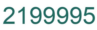 Número 2199995 imagen verde