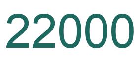 Número 22000 imagen verde